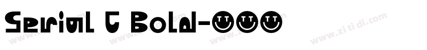Serial C Bold字体转换